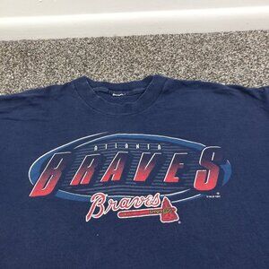 Vintage 1995 Atlanta Braves Shirt Salem Sportswear Mens XL USA Made
